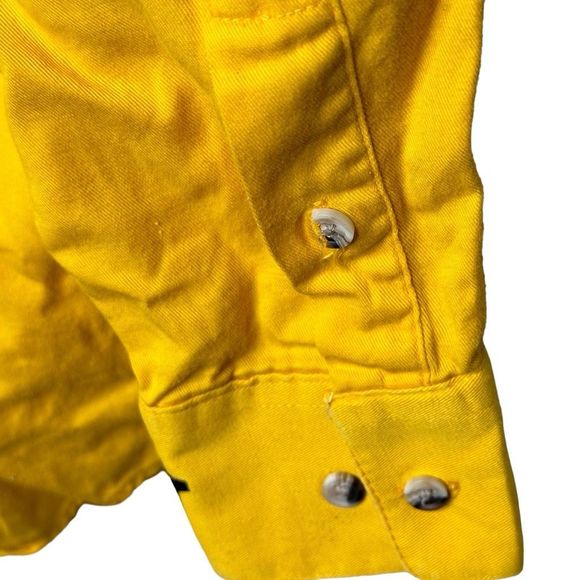 VTG Wrangler 2000 Rodio Yellow Button Down Shirt - Picture 3 of 4
